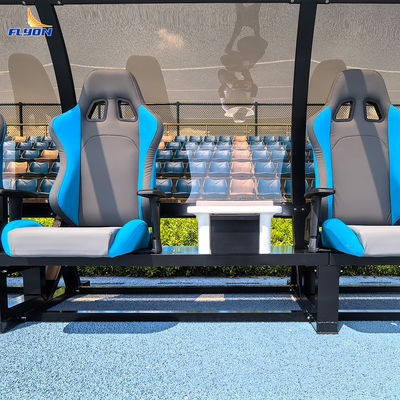 Bangku Pengganti Portabel Aluminium dengan Pemasangan Rakit dan Garansi 5 Tahun untuk Tempat Perlindungan Tim Stadion Sepak Bola