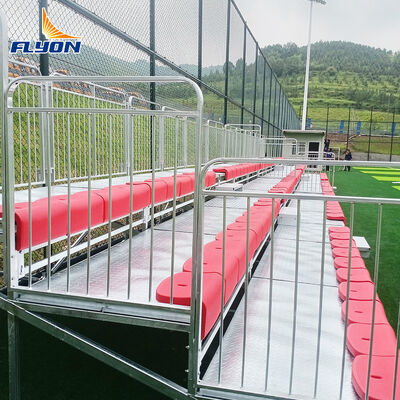 Harga yang pantas ISO9001 Portable Aluminium Stadium Bleachers Dengan Kursi Khusus Untuk Acara Luar Ruang on line