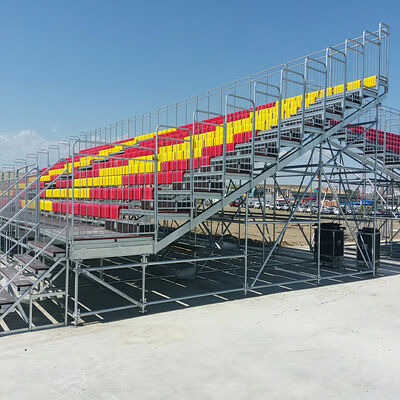 Harga yang pantas Aluminium Bleachers dengan Kursi yang awet - Mudah dipasang dan dibongkar Kursi Stadion Modular on line