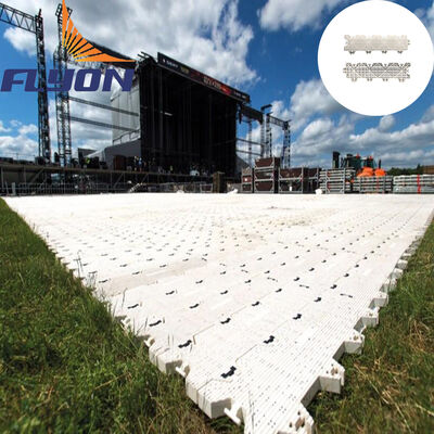Harga yang pantas Mat Perlindungan Rumput Tugas Berat dengan Kapasitas Beban 5 Ton/m2 dan Desain Interlocking untuk Acara Luar Ruang on line