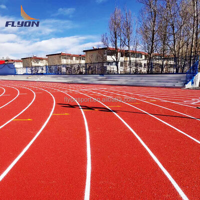 Harga yang pantas Sistem Sandwich Tartan Track Ramah Lingkungan dengan Peredam Kejut dan Permukaan Anti-Slip untuk Arena Atletik on line