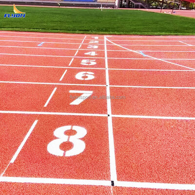 Harga yang pantas 13mm Ketebalan IAAF Sertifikasi Full Pour Track dengan Shock Absorption untuk Lapangan Olahraga on line