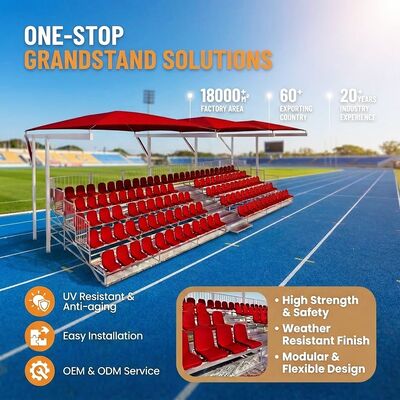 Harga yang pantas Ukuran yang Dapat Disesuaikan Instalasi Cepat Desain Modular Stadion Aluminium Portabel Tempat Duduk Logam Grandstand on line