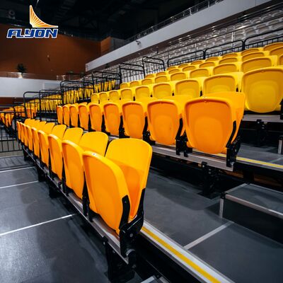 Harga yang pantas Ergonomis tahan lama ditarik kursi bleacher dengan warna yang dapat disesuaikan untuk gimnasium dalam ruangan on line