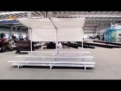 Desain Modern Outdoor Metal Bleachers Dengan Guardrail Opsional